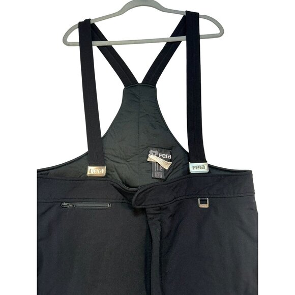 Fera Mens Suspender Ski Pants 42R Black Wool Blend Swiss Fabric - Picture 6 of 16